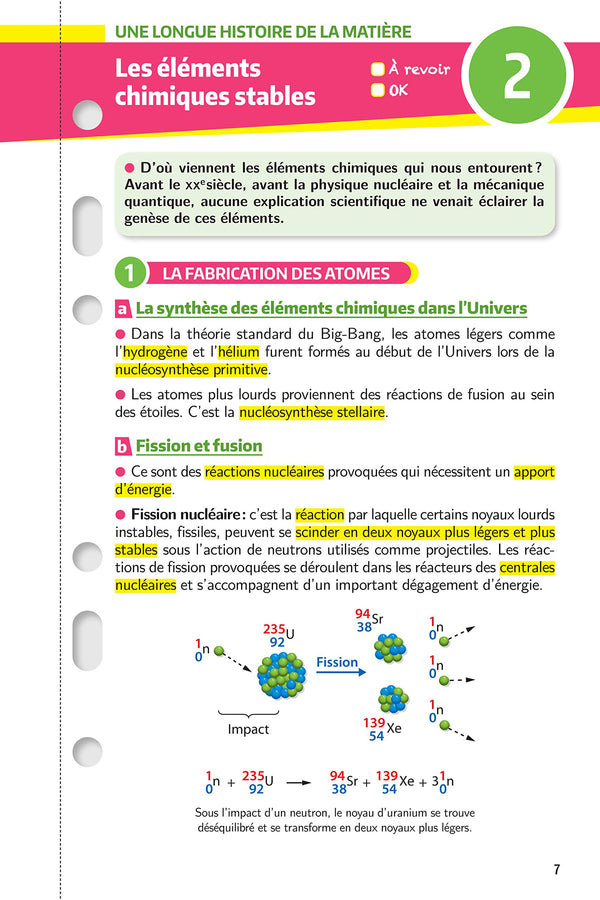 Mes années Bac - Fiches Enseignement scientifique 1re