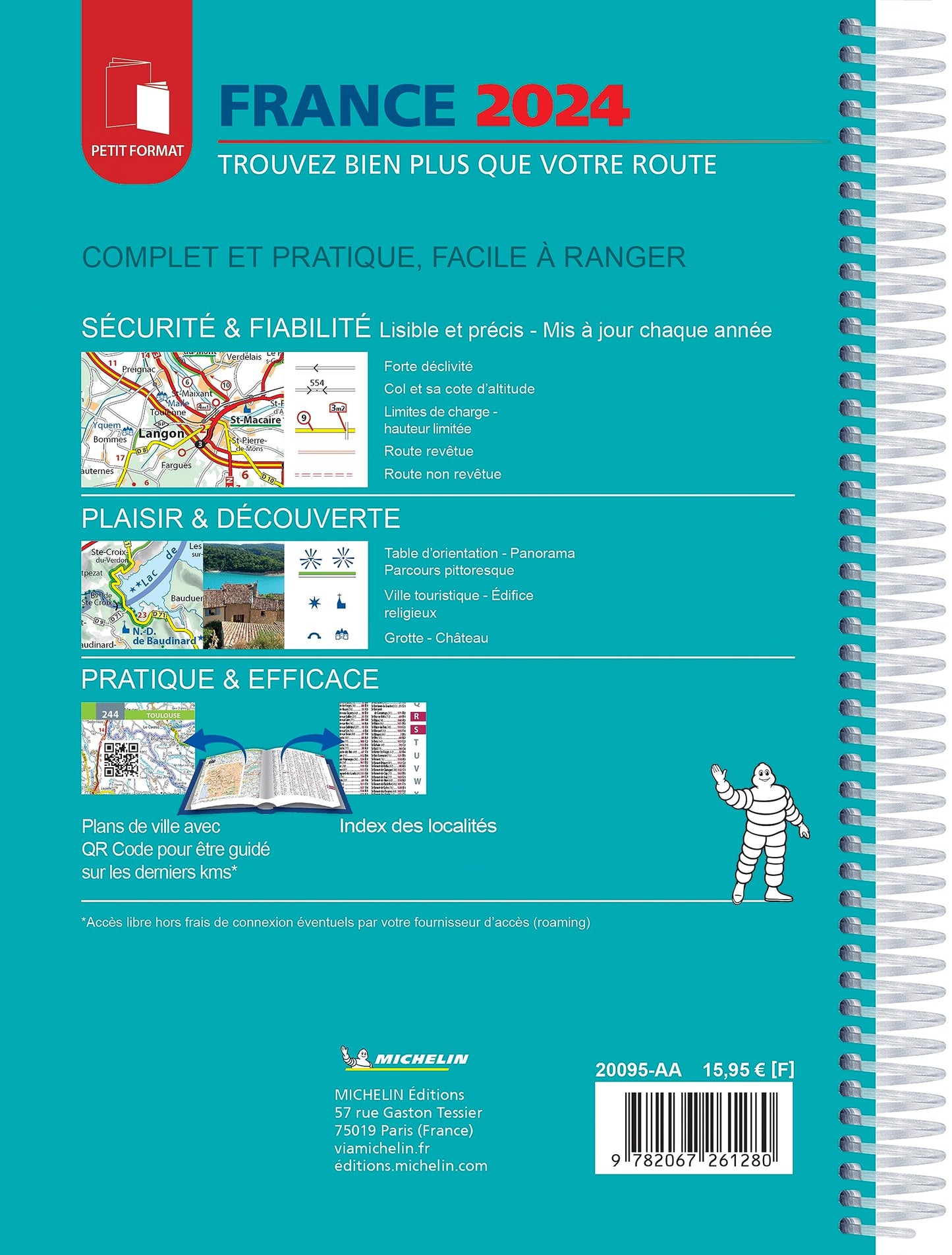 Atlas Routier France 2024 (Petit Format - Spiral)