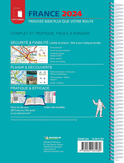 Atlas Routier France 2024 (Petit Format - Spiral)