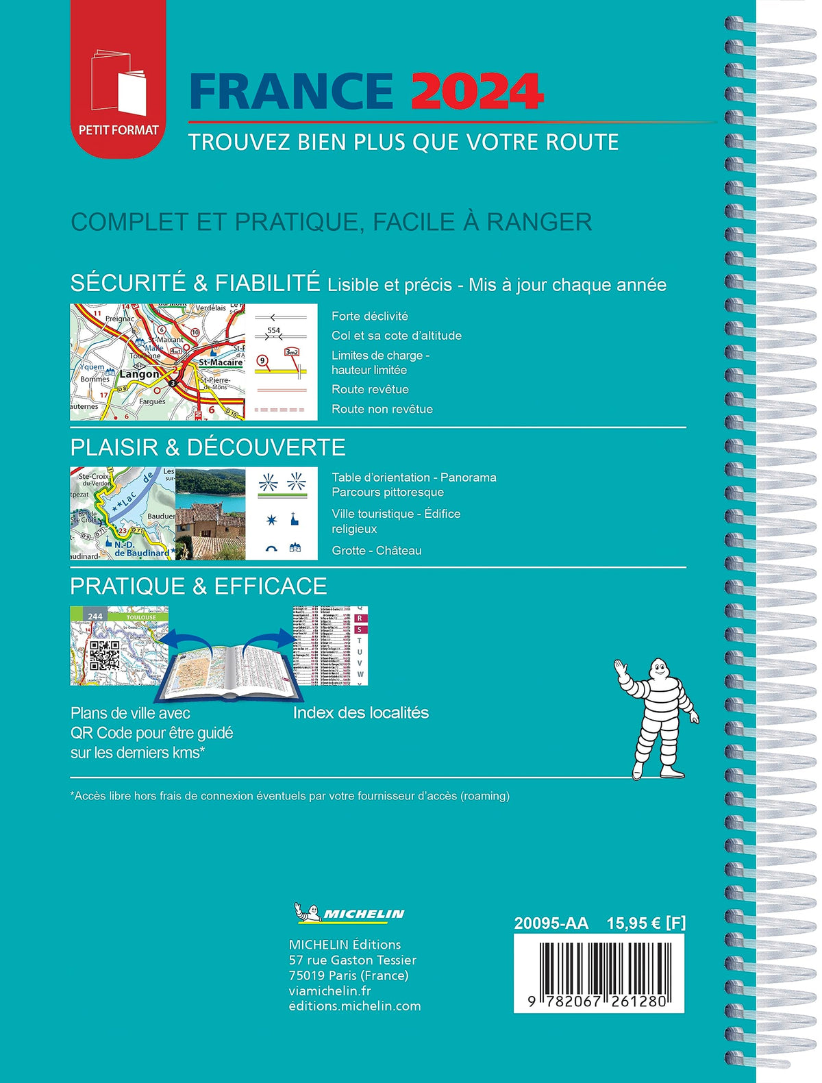 Atlas Routier France 2024 (Petit Format - Spiral)