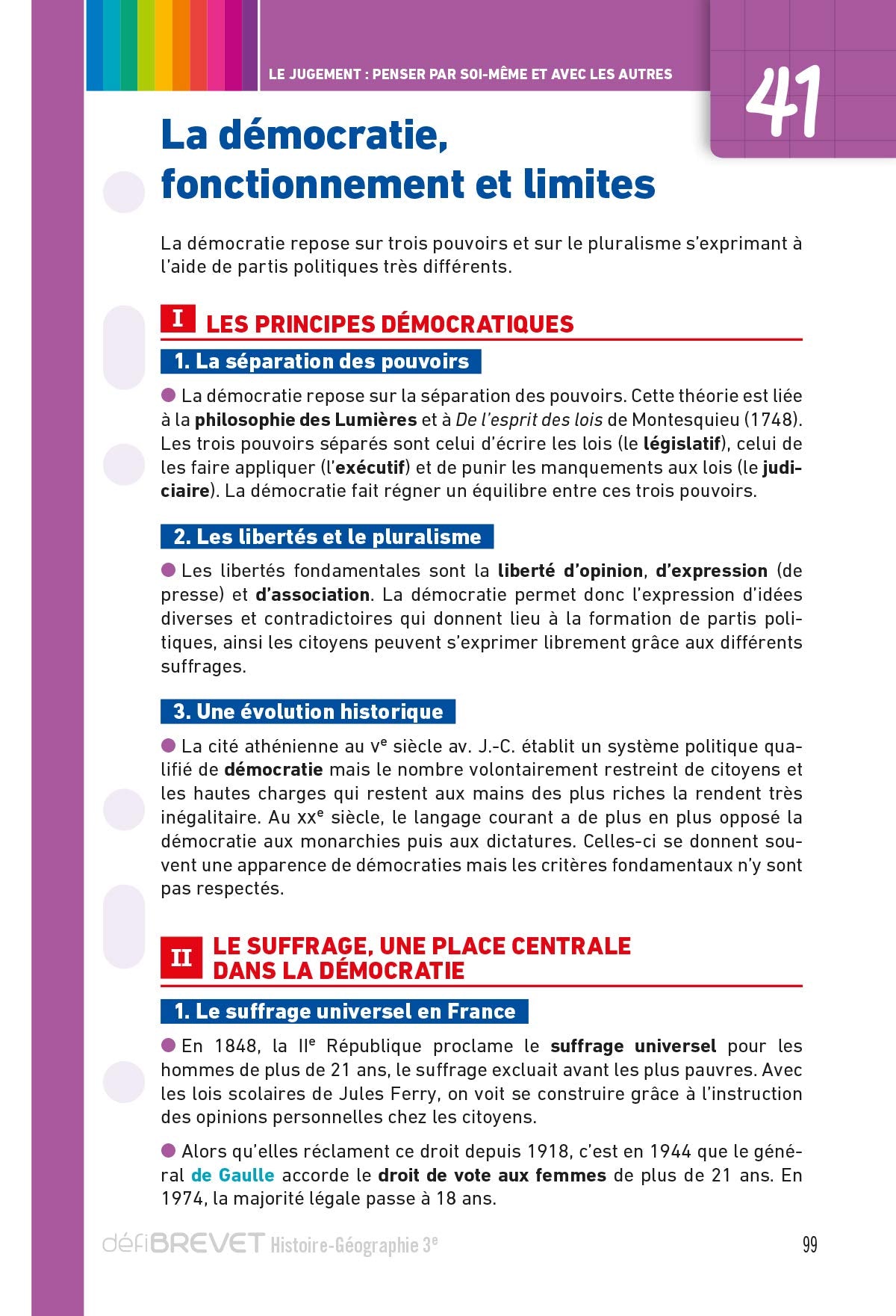 Defibrevet - fiches de révision - histoire géo emc 3e