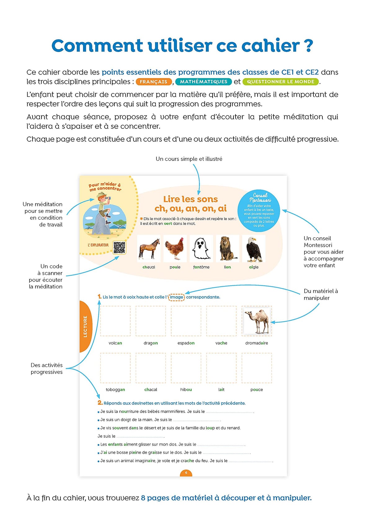 J'apprends facilement avec Montessori - CE1 - CE2