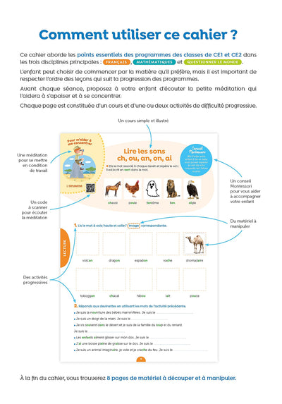J'apprends facilement avec Montessori - CE1 - CE2