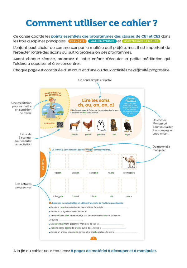 J'apprends facilement avec Montessori - CE1 - CE2