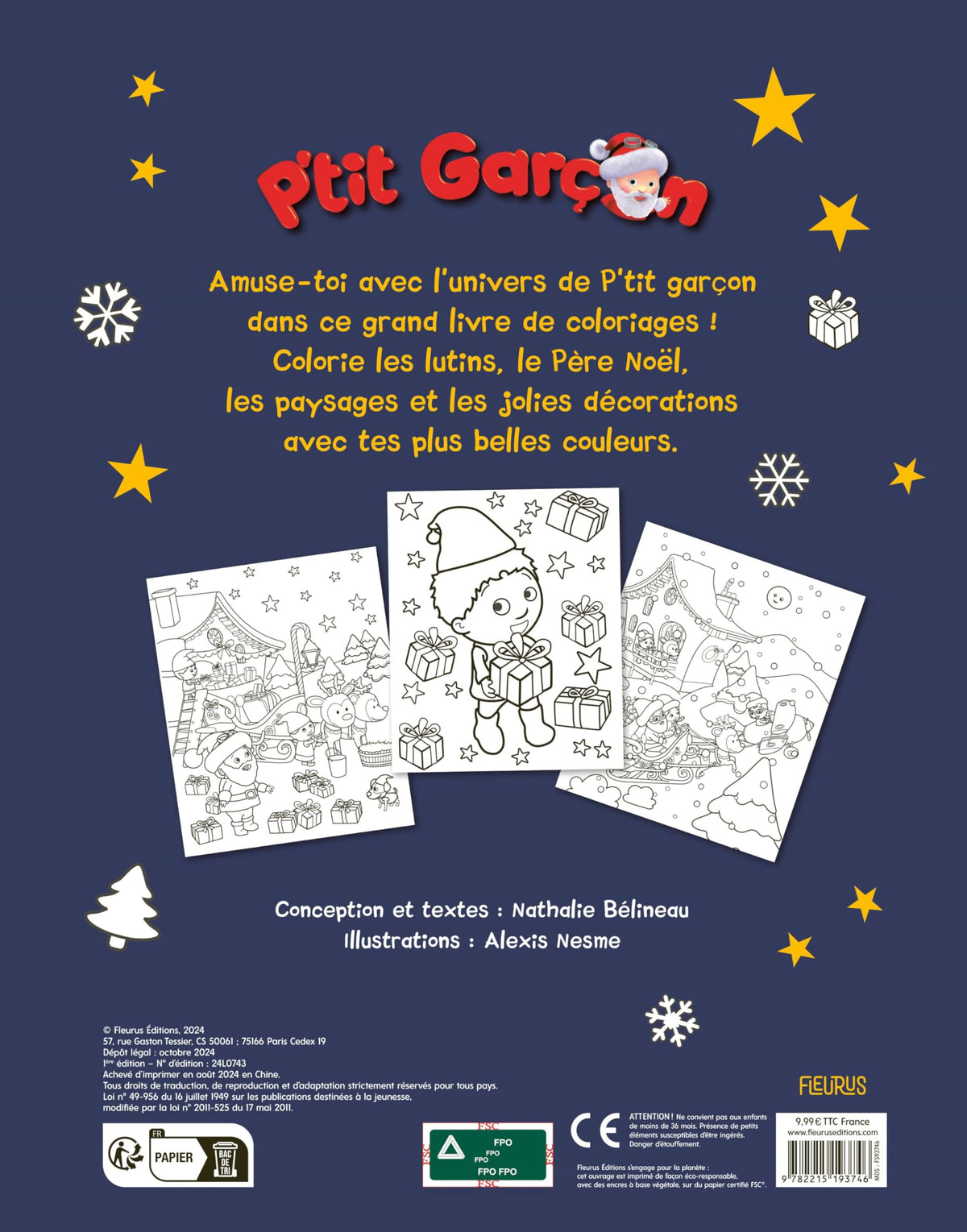 Mon très grand livre de coloriages Noël