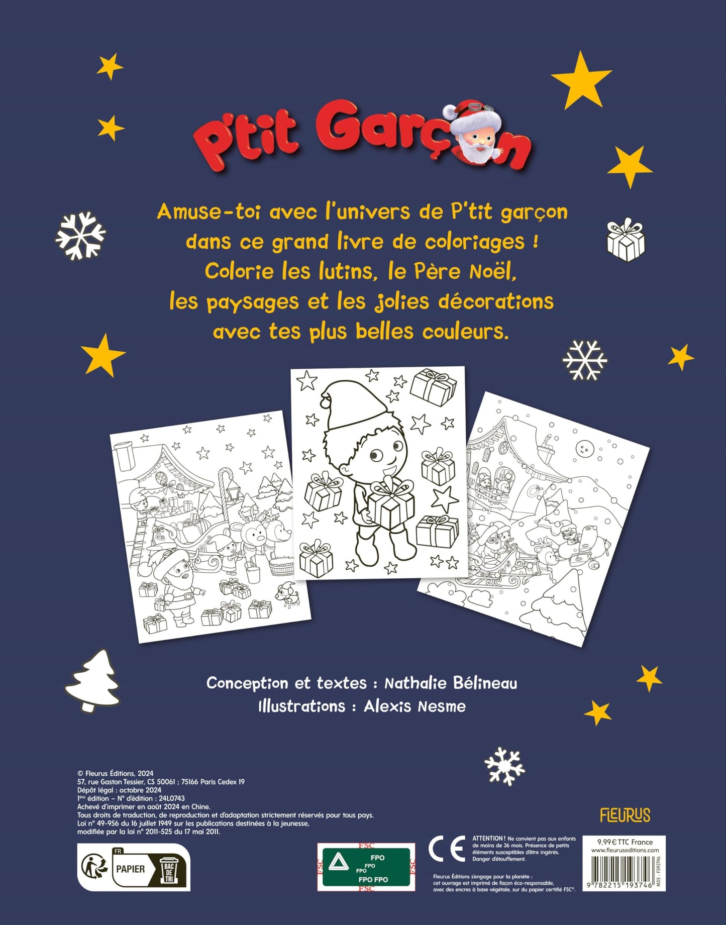 Mon très grand livre de coloriages Noël