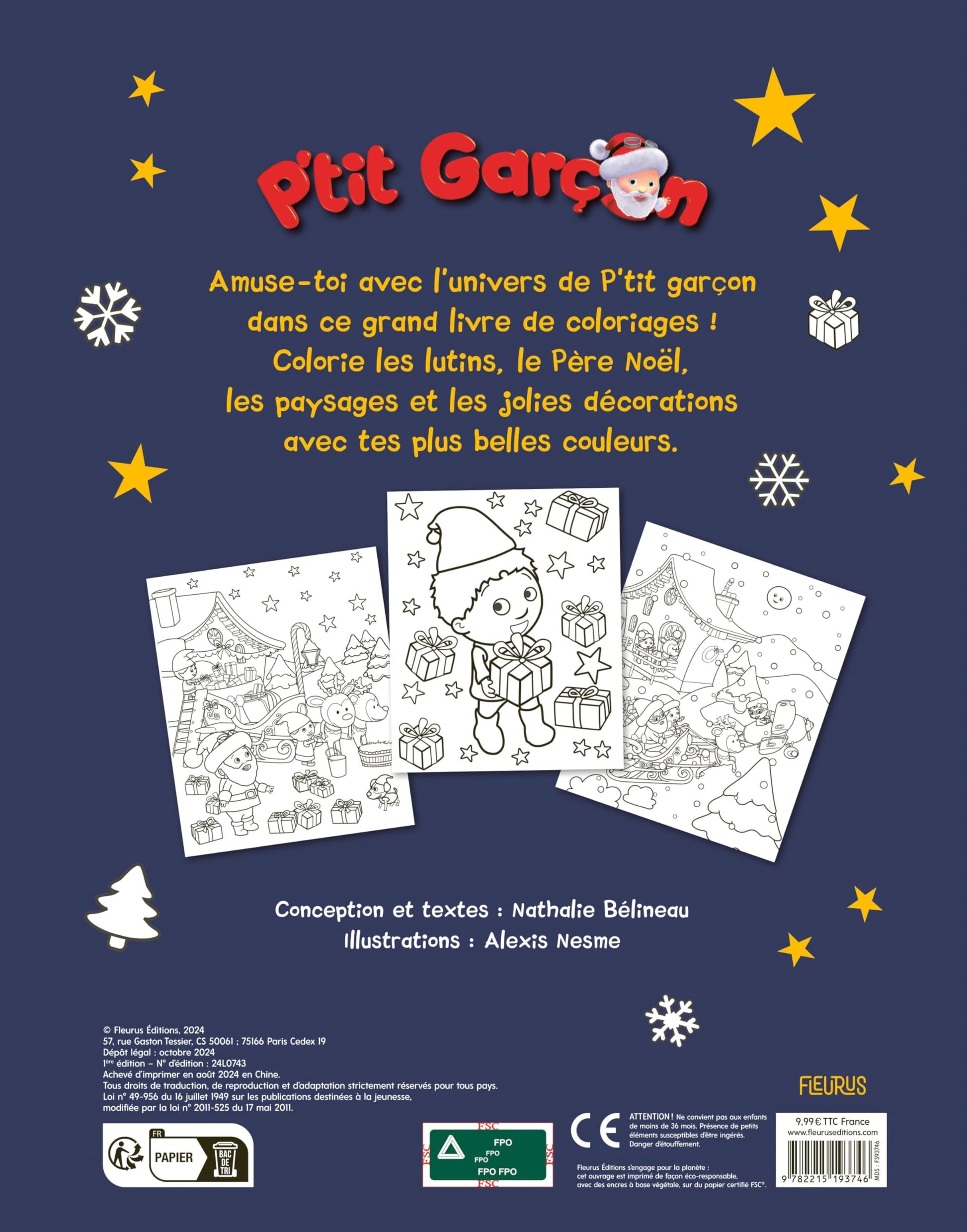 Mon très grand livre de coloriages Noël