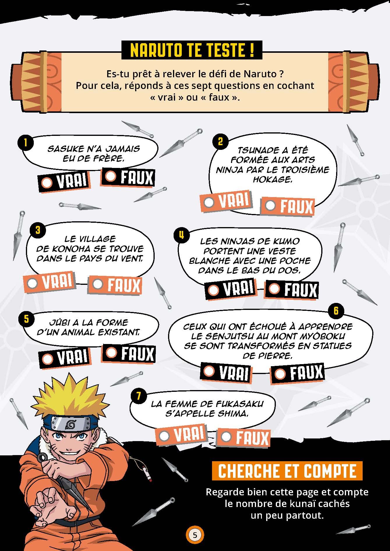 Bloc de jeux Naruto - Le monde de Naruto
