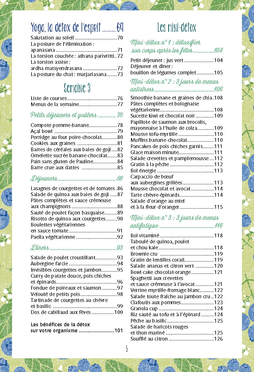 Menus détox: 100 recettes savoureuses pour vous libérer des toxines !