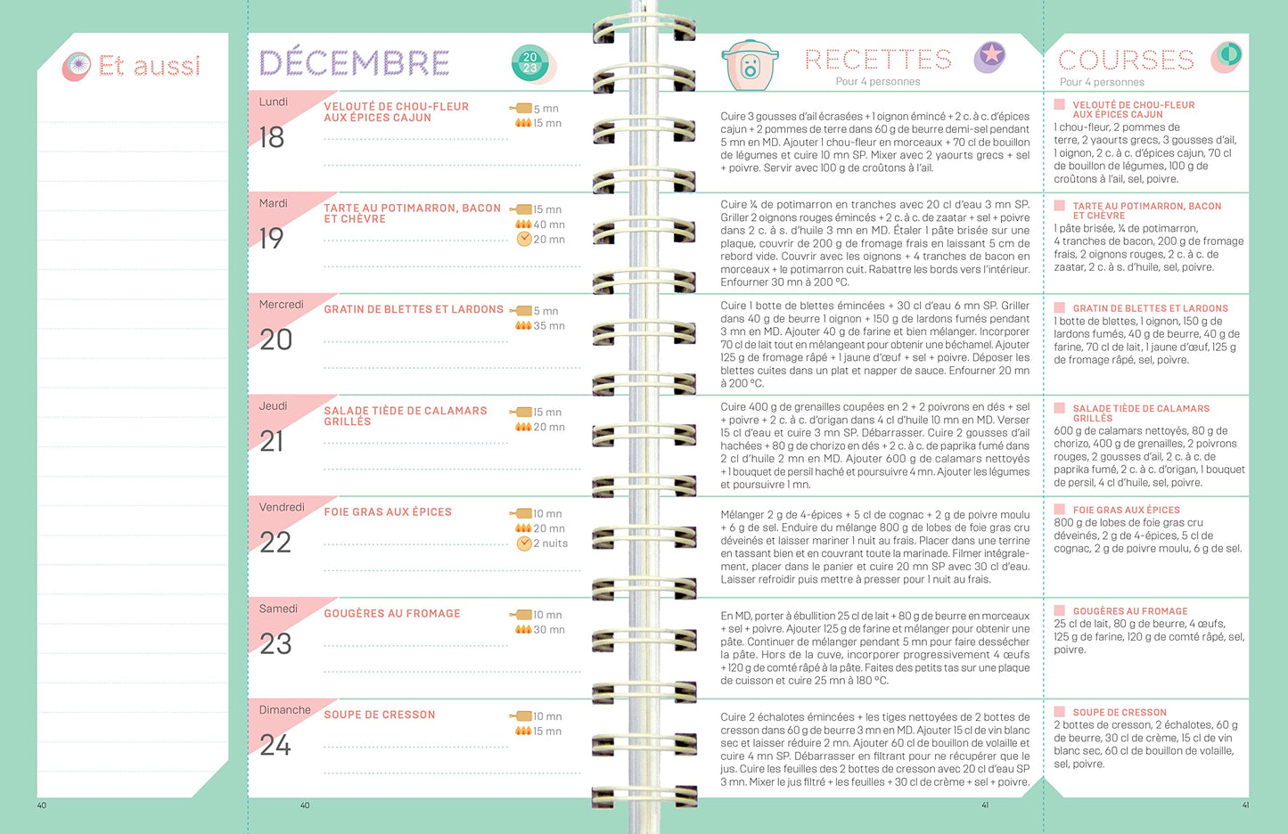 On fait quoi pour le dîner ? Au robot-cuiseur avec Kelly Helard 2024 - 12 mois de recettes