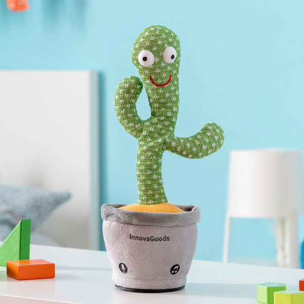 Super Cactus Dansant et Parlant avec Musique et LED
