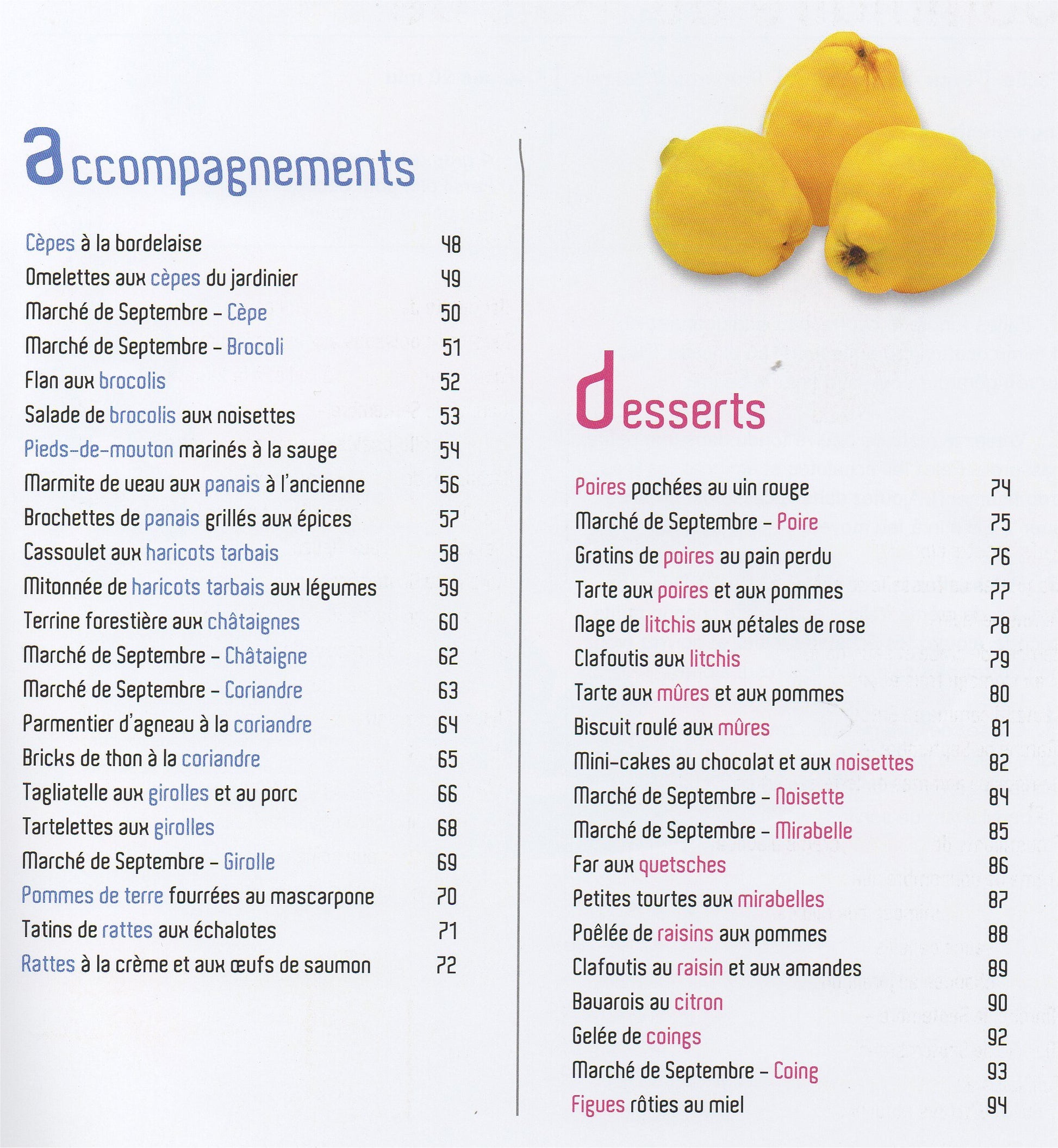 Mes Recettes De SEPTEMBRE - Ma Cuisine Pratique de Saison