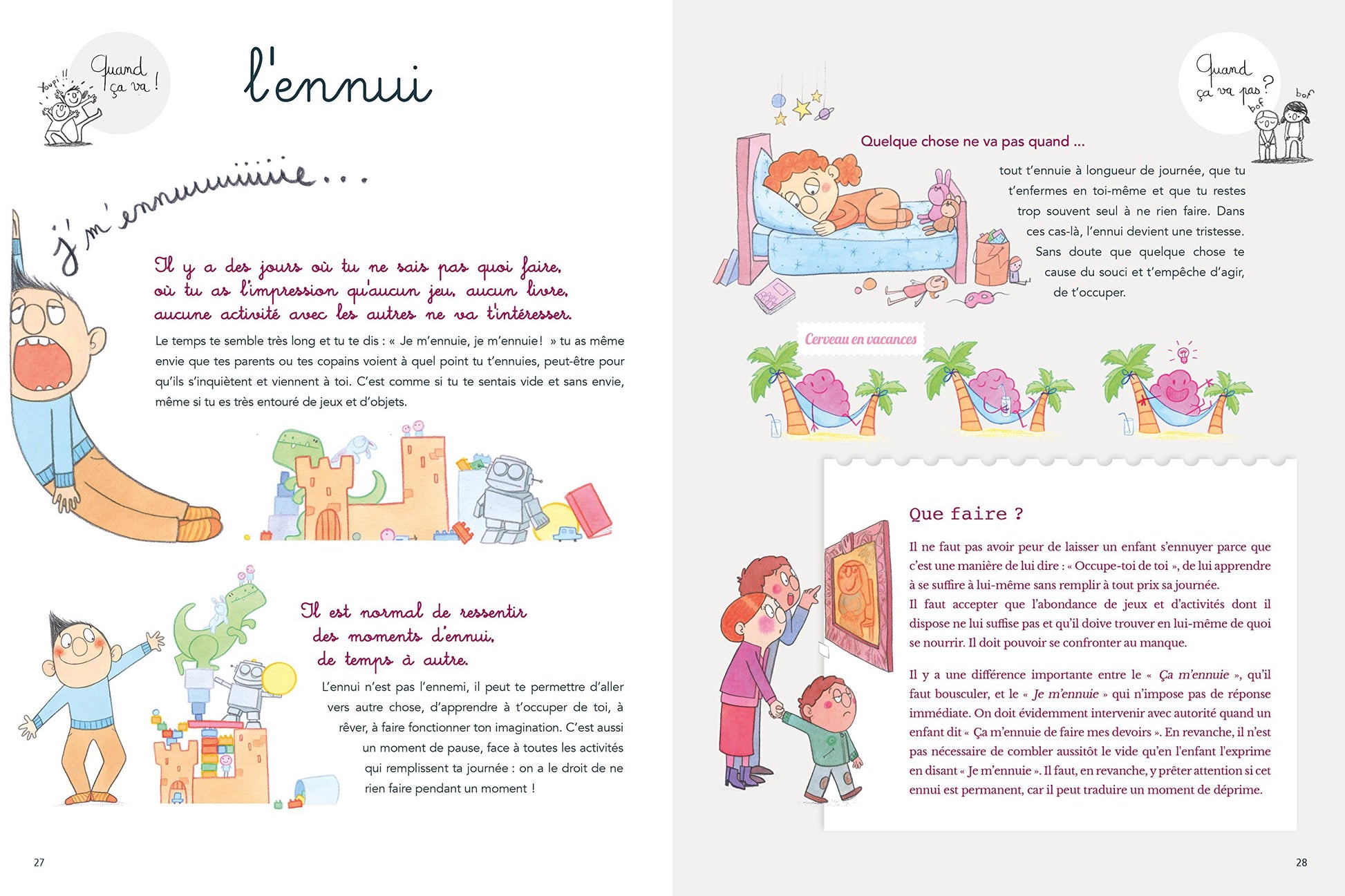 Quand ça va ! Quand ça va pas ? Leurs émotions expliquées aux enfants (et aux parents !)