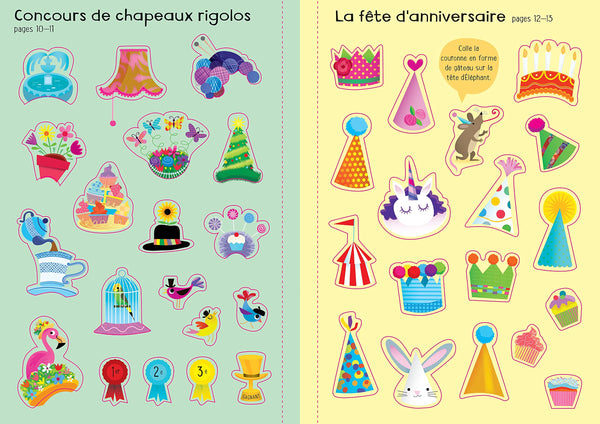 Chapeaux rigolos - Mes petits autocollants Usborne