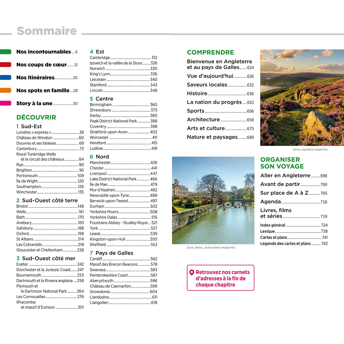 Guide Vert Angleterre, Pays de Galles