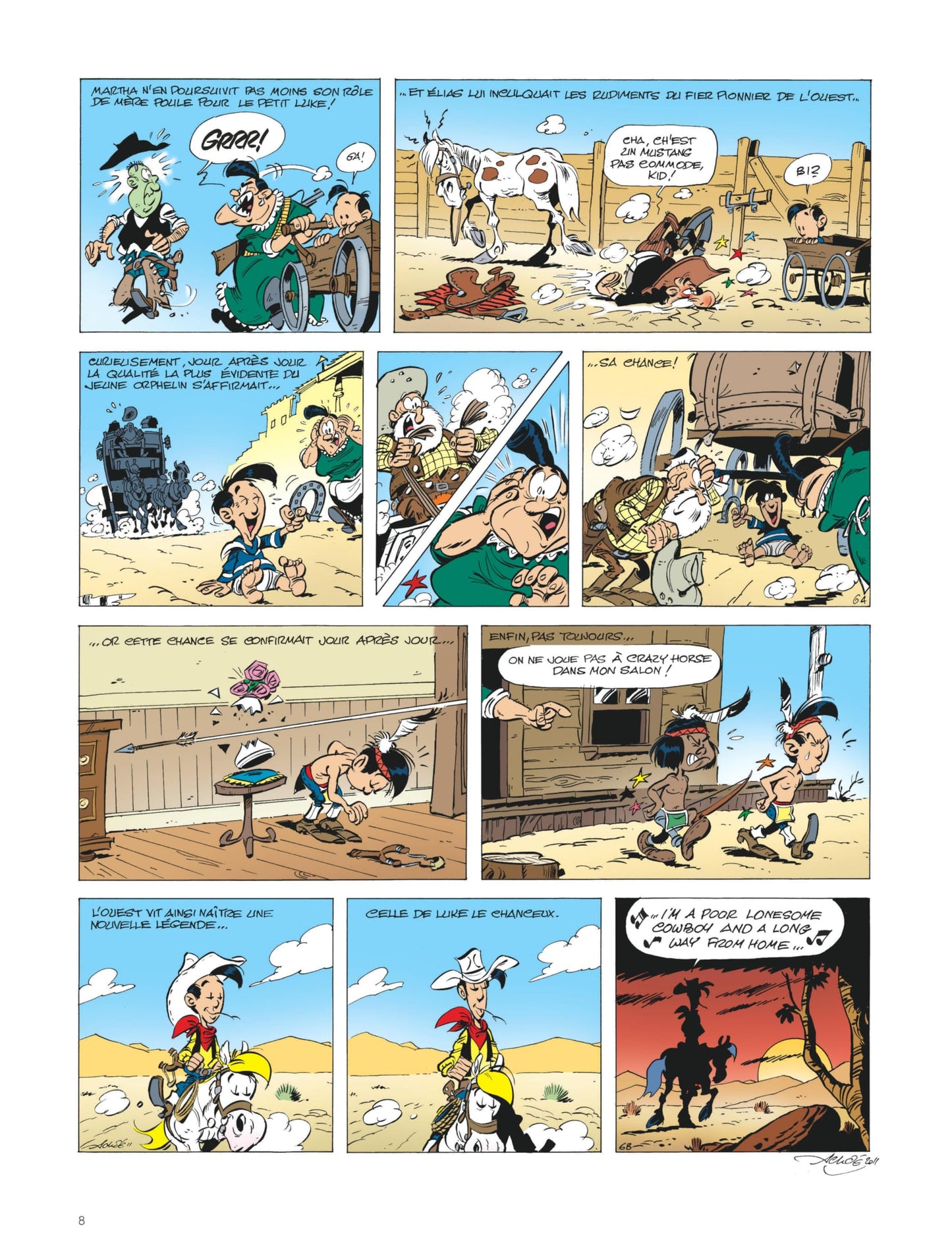 Les Aventures de Kid Lucky d'après Morris - Kid Lucky, L'Apprenti Cow-boy