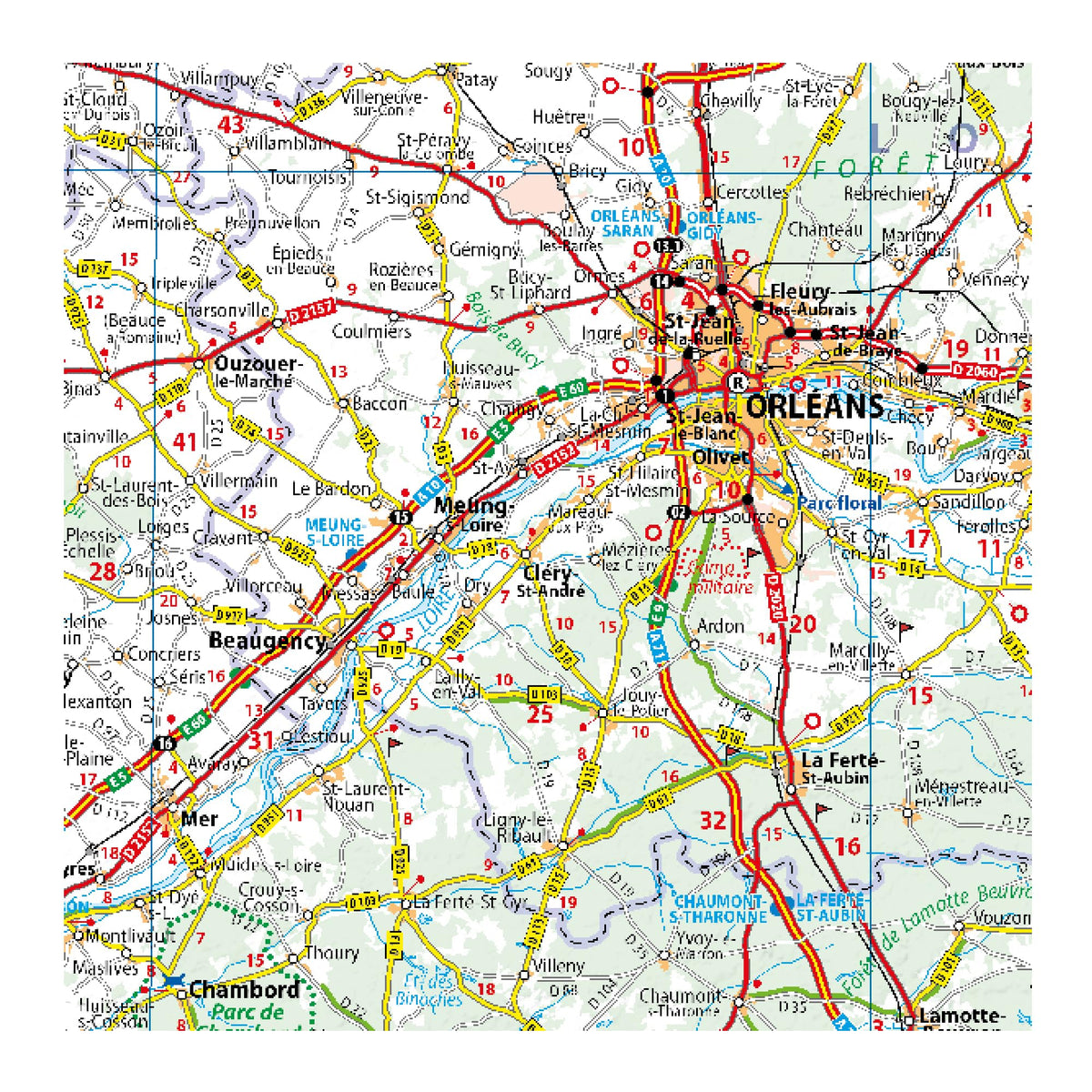 Carte Nationale France Nord-Est 2024