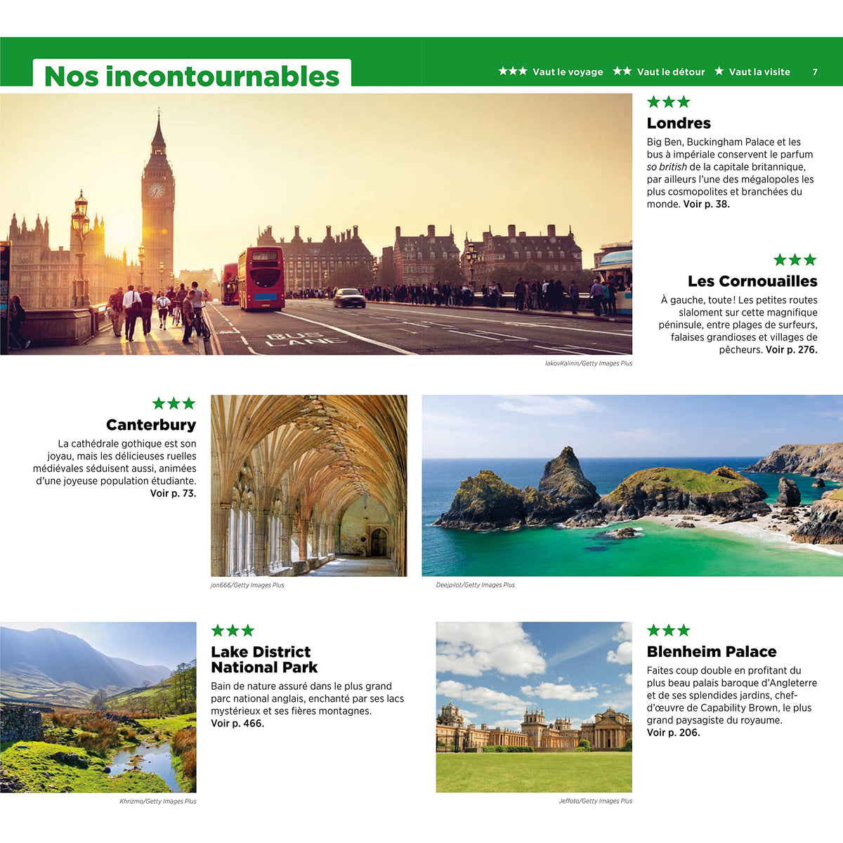 Guide Vert Angleterre, Pays de Galles