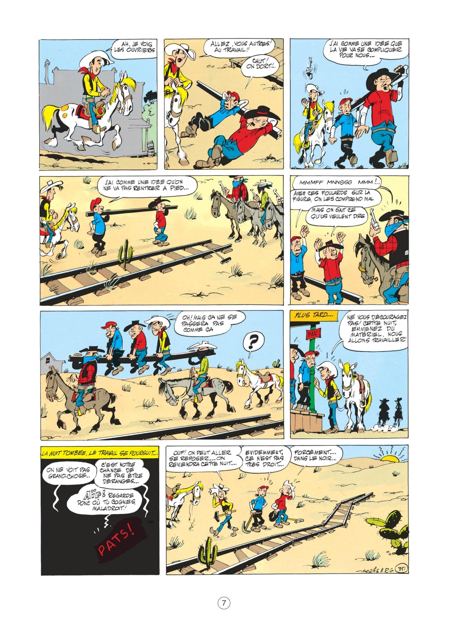 Lucky Luke - Tome 9 - Des rails sur la prairie