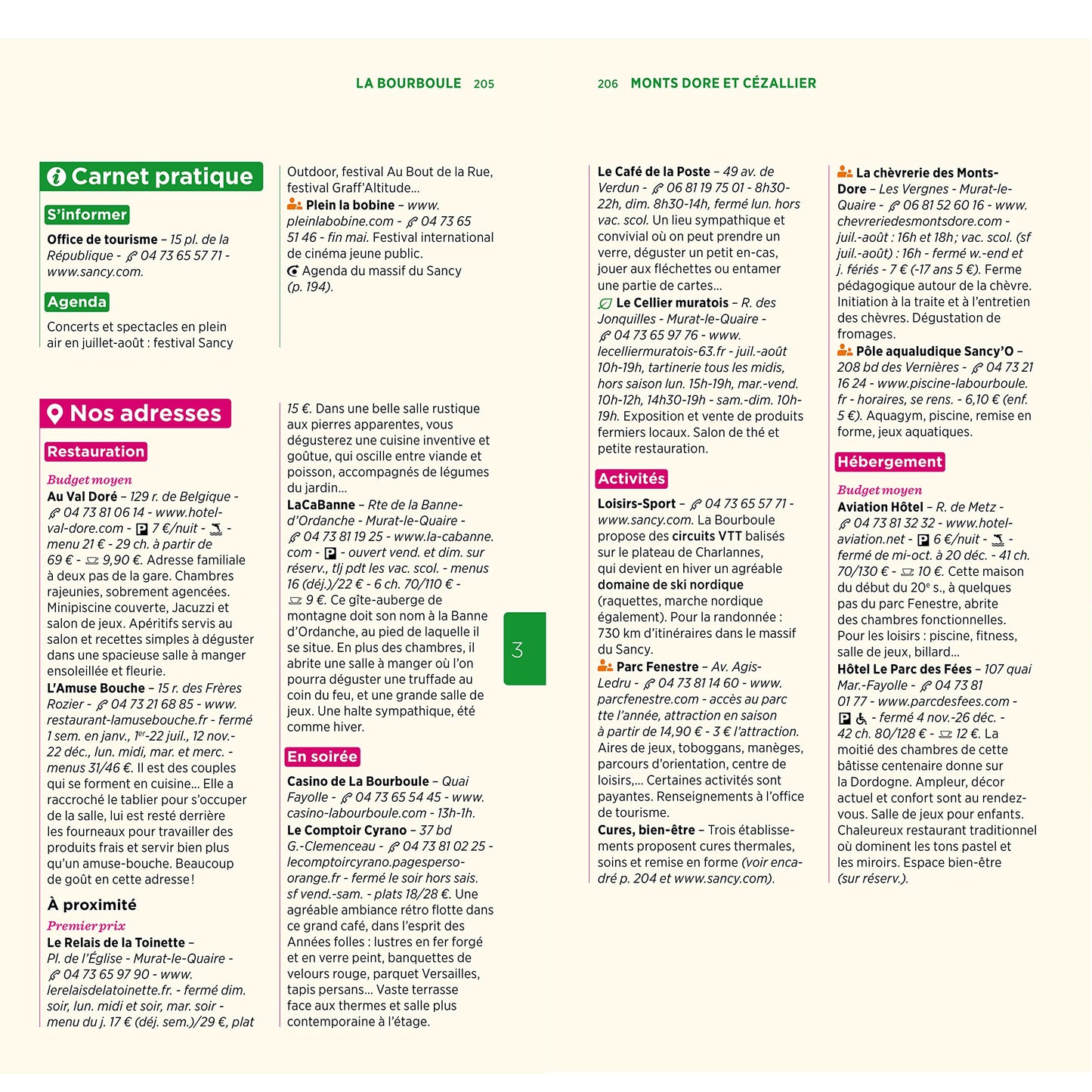 Guide Vert Auvergne