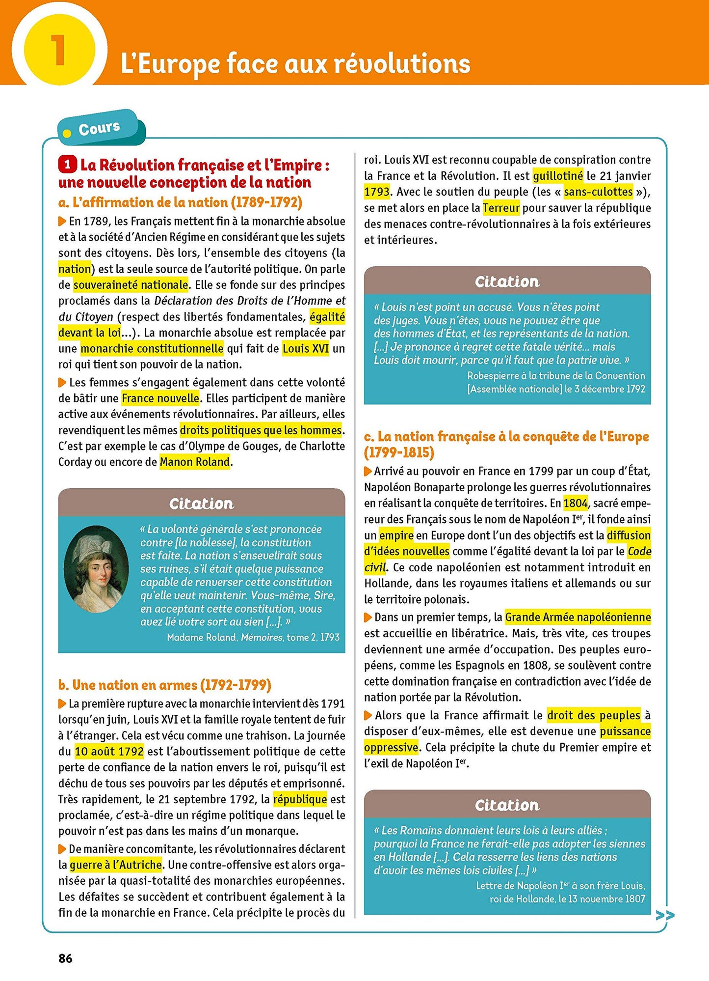 L'année de 1re - Enseignements communs