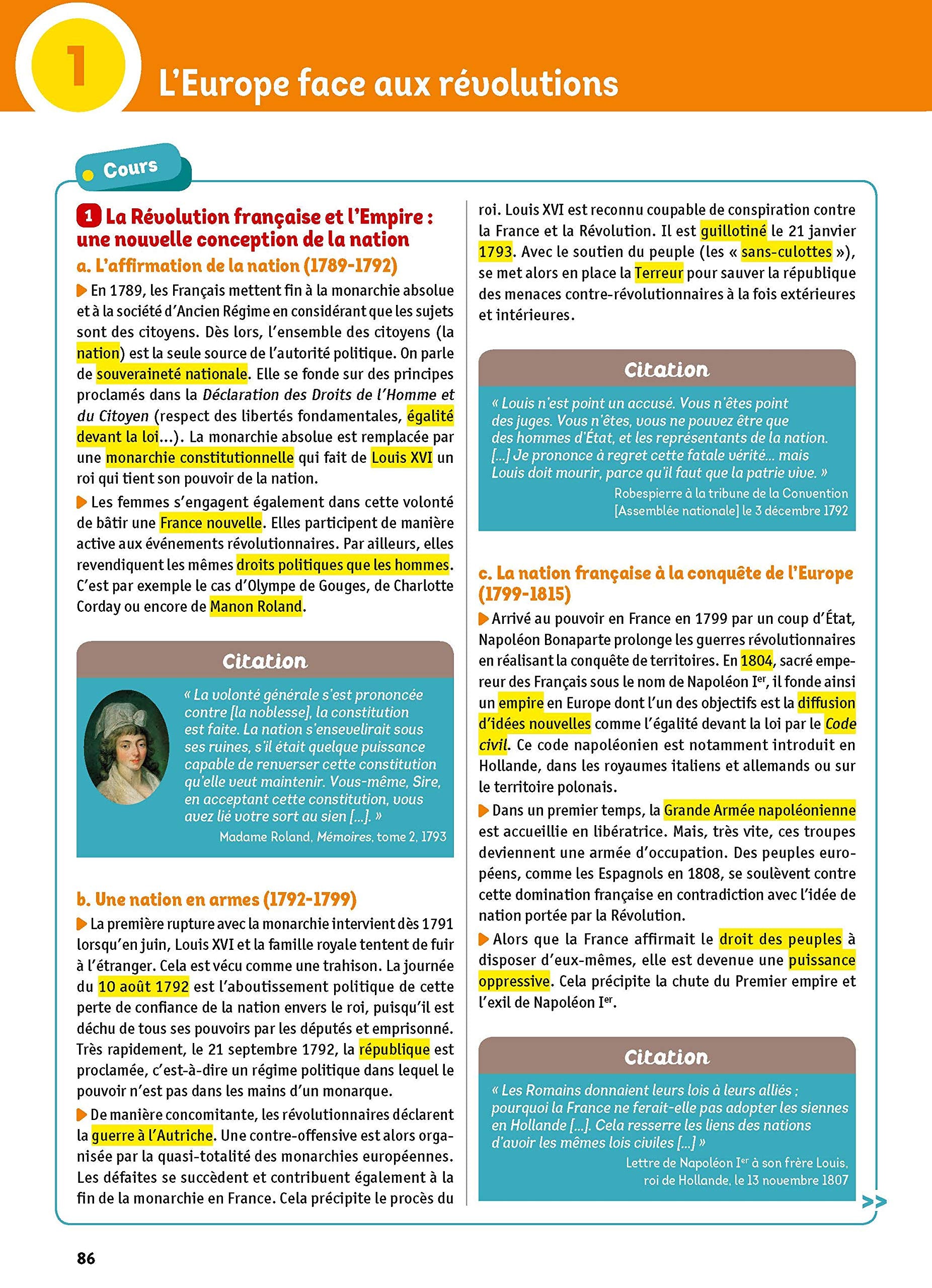 L'année de 1re - Enseignements communs