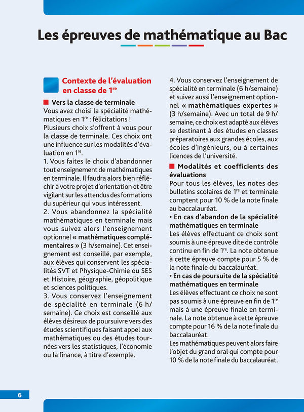 Mes années Bac - Spécialité Maths 1re