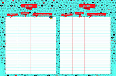 Agenda de texte Emoji 2021 - 2022