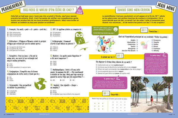 Cahier d'été pour ne pas s'emmerder sur la plage