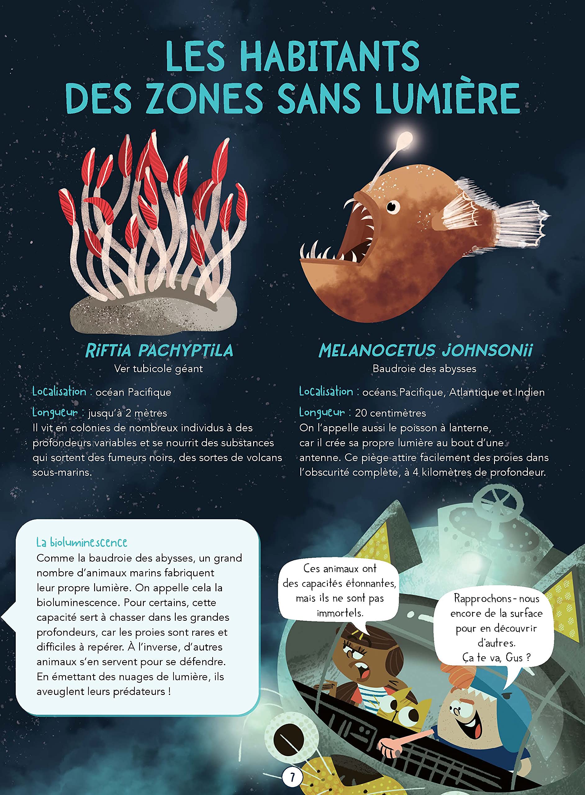 Découvre les animaux marins en BD