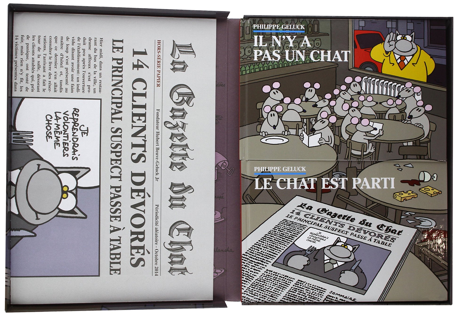 Le Chat - Tome 19 - Le Chat passe à table (Coffret 2 volumes)