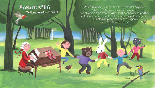 Mes plus belles musiques au piano: Livre sonore bébé dès 6 mois avec grandes piles AAA alcalines incluses