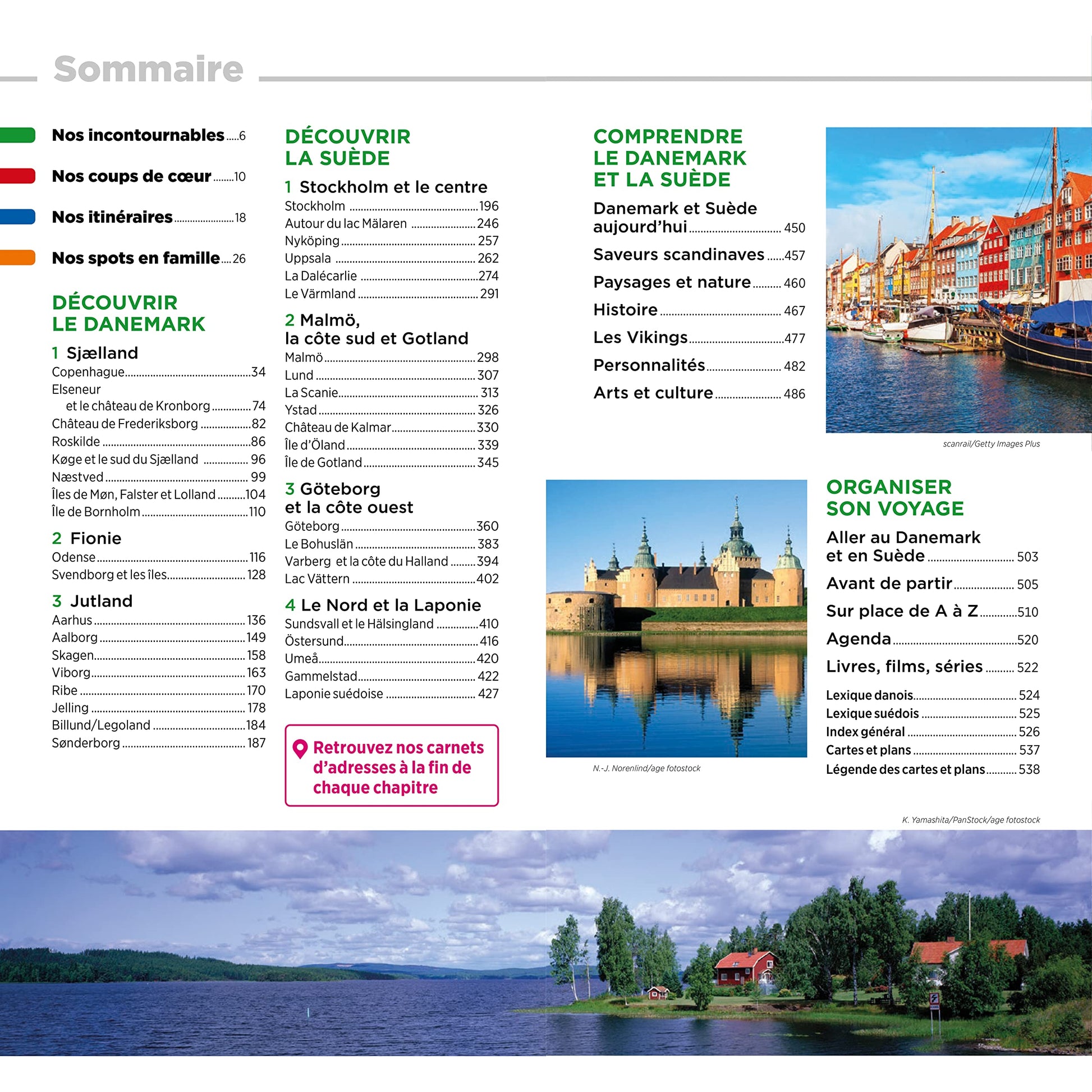 Guide Vert Danemark, Suède