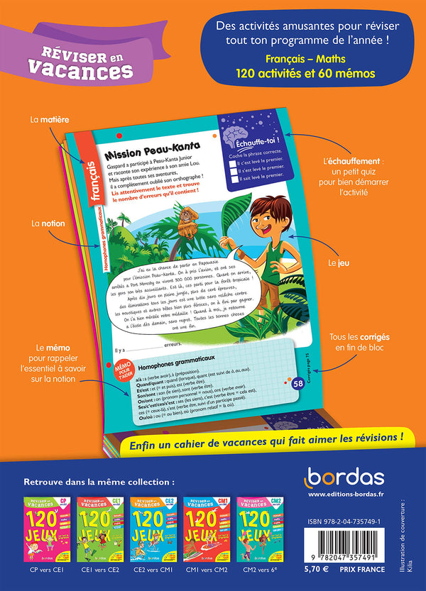 Réviser en vacances de la 6e à la 5e