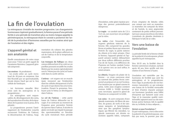 Réussir sa ménopause: Un programme en 2 étapes pour rester belle ! L'infuence de votre mental sur le corps. Nouveaux conseils nutritionnels