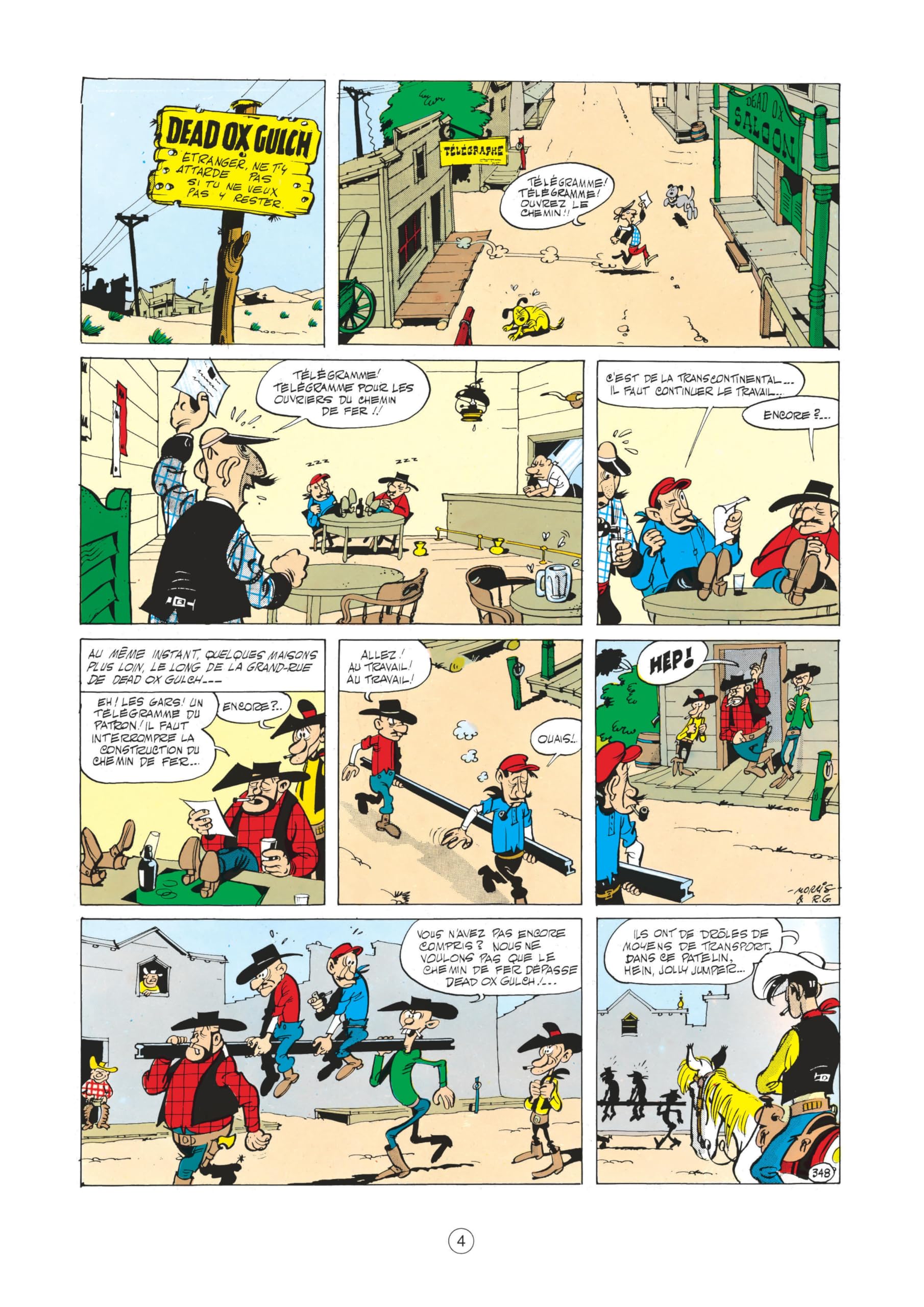 Lucky Luke - Tome 9 - Des rails sur la prairie