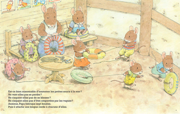 Les souris à la plage
