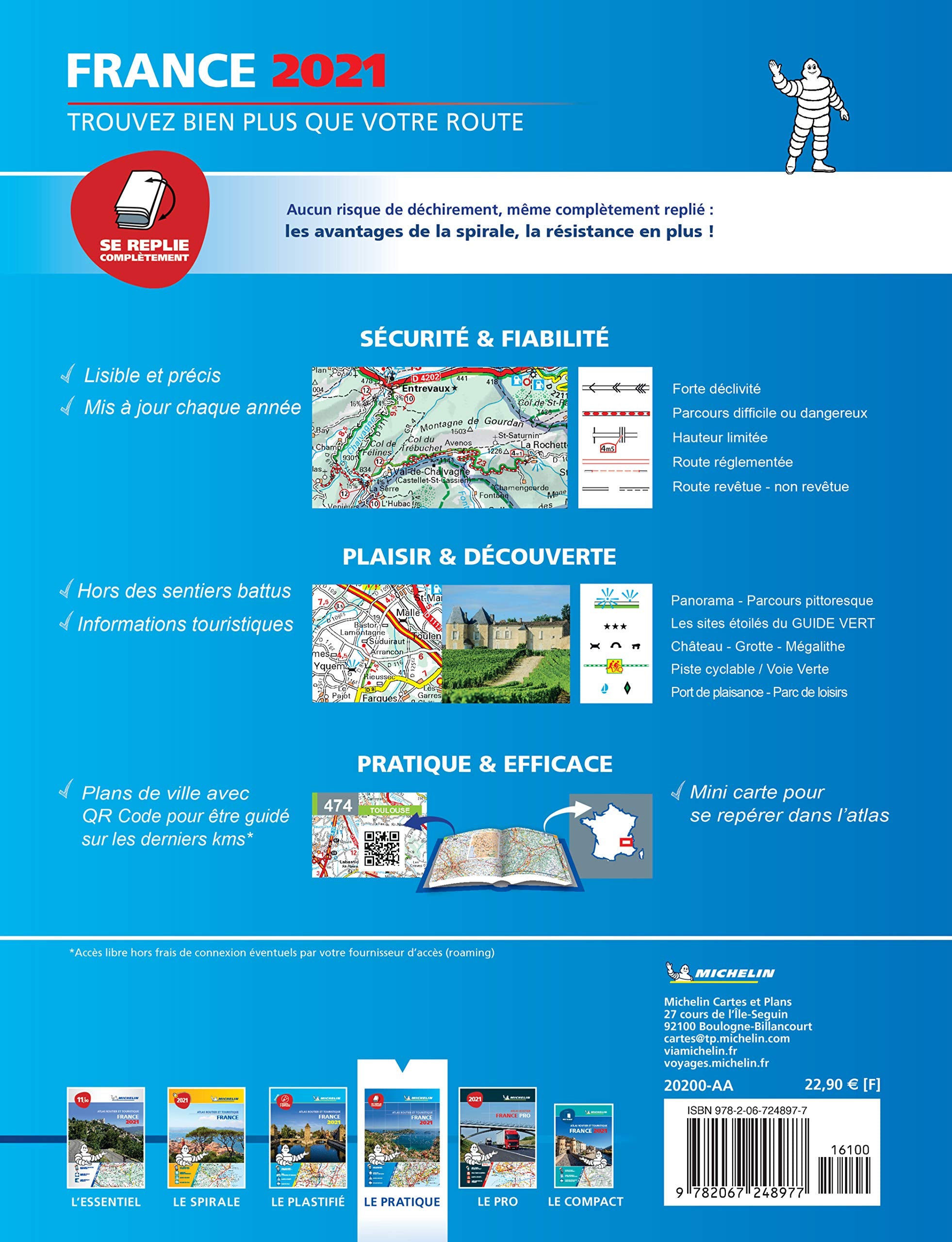 Atlas Atlas Routier France 2021 - Tous les services utiles (A4-Multiflex)