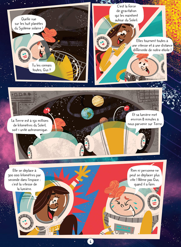 Découvre l'espace en BD