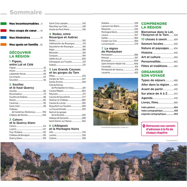 Guide Vert Lot, Aveyron, Vallée du Tarn