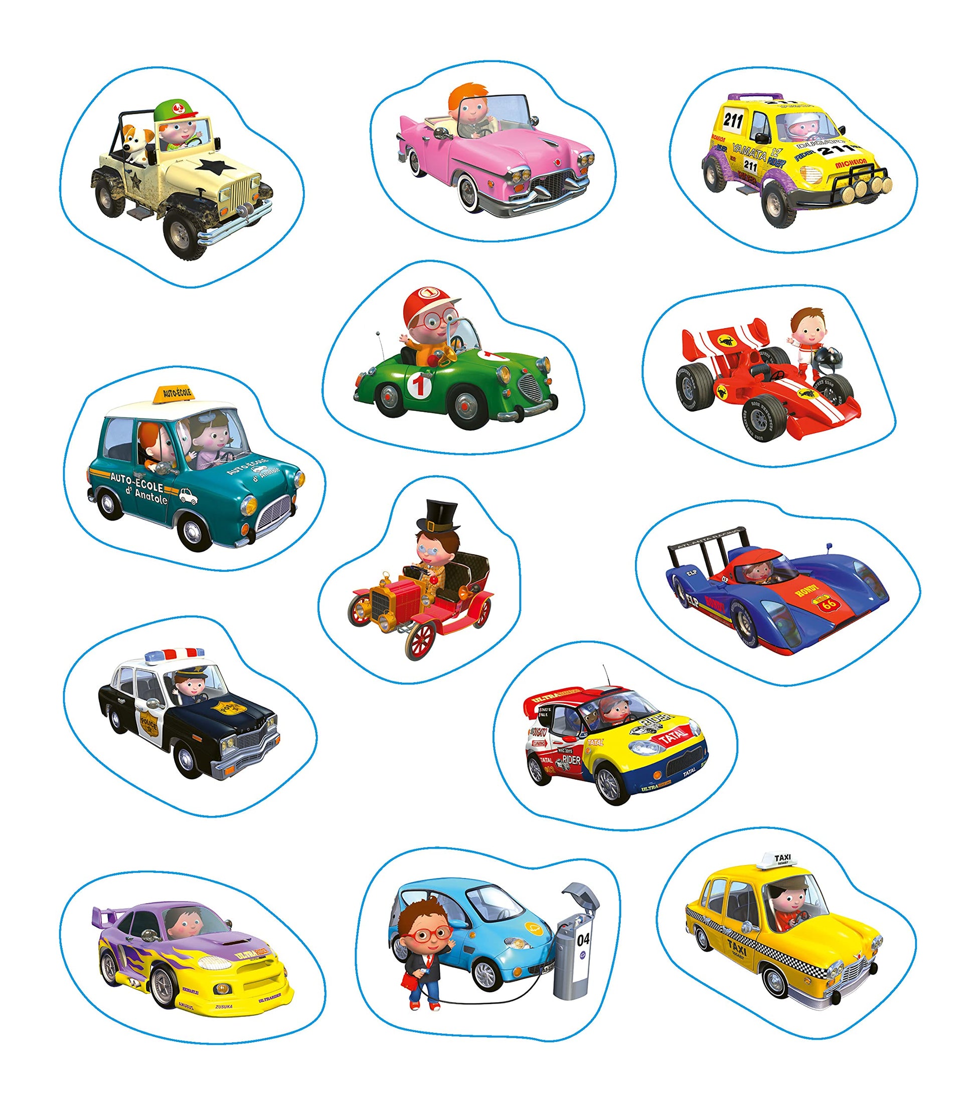 Mon coloriage p'tit garçon - Les voitures