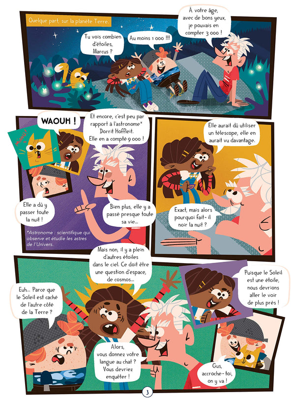 Découvre l'espace en BD
