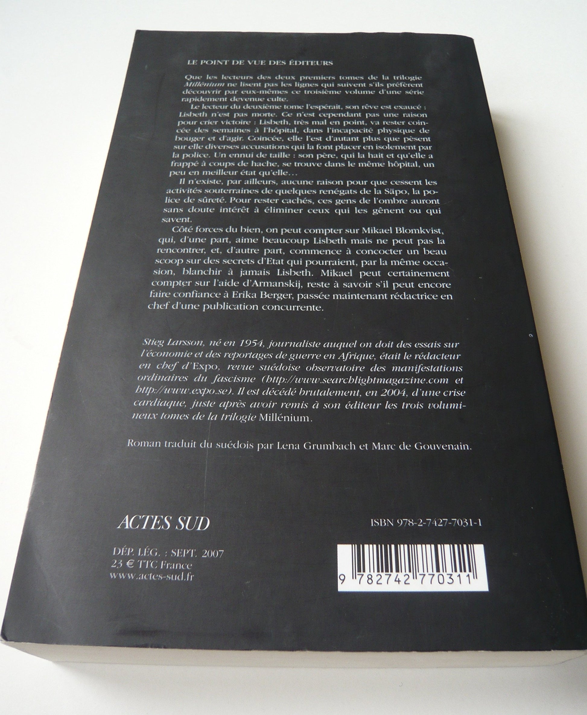 Millénium 3 - La Reine dans le palais des courants d'air: Millénium 3