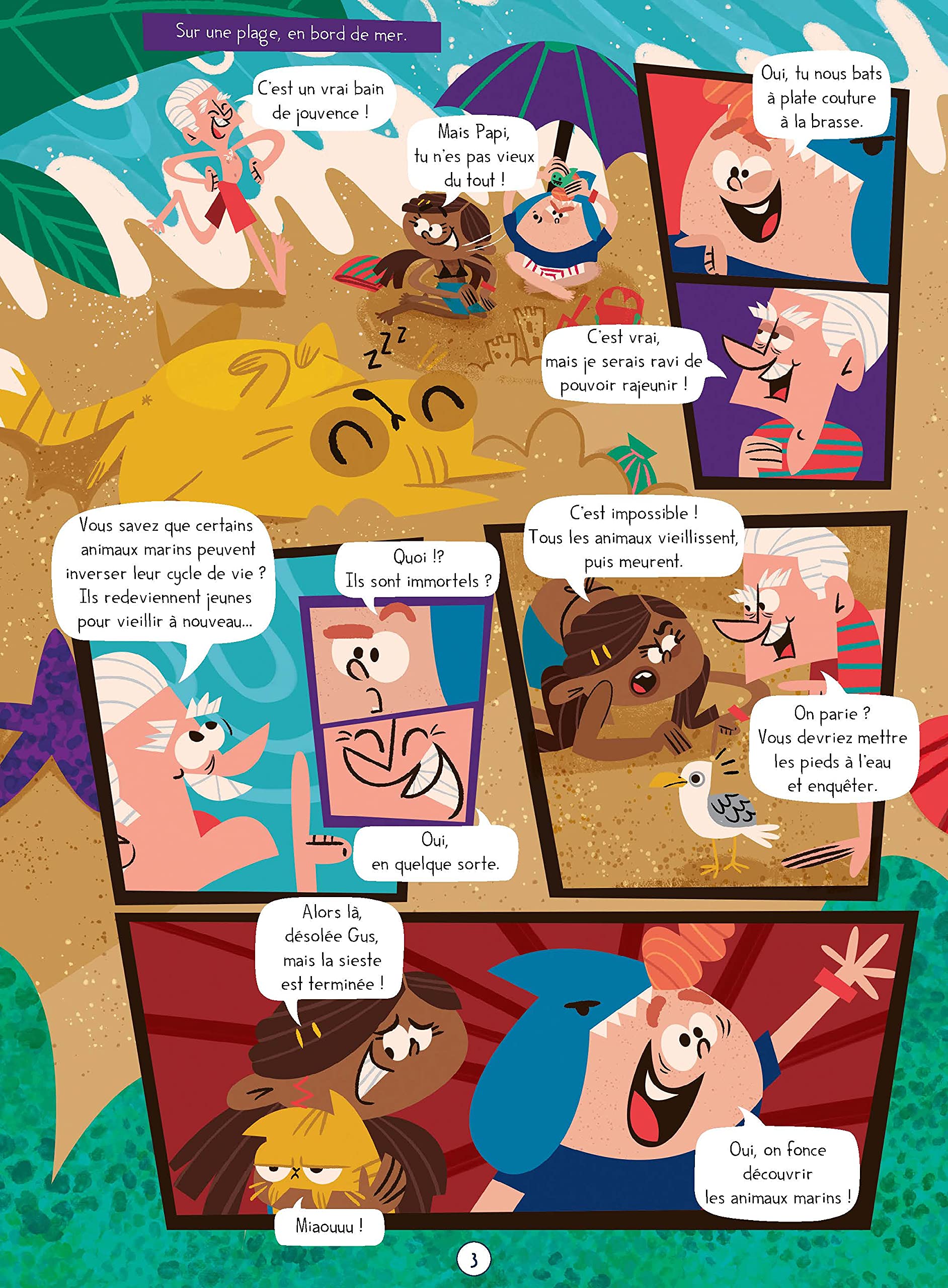 Découvre les animaux marins en BD