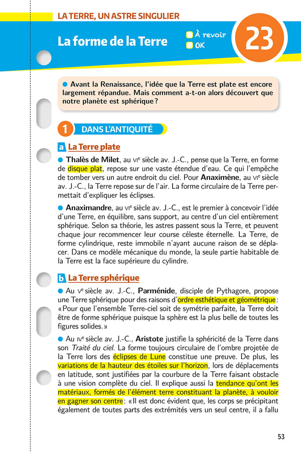 Mes années Bac - Fiches Enseignement scientifique 1re