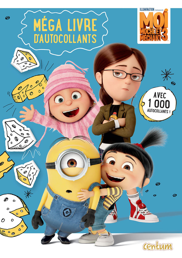 Méga livre d'autocollants Moi, moche et méchant 3: Avec 1 000 autocollants !