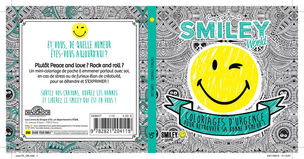 Smiley - Coloriages d'urgence pour retrouver sa bonne humeur (bleu)