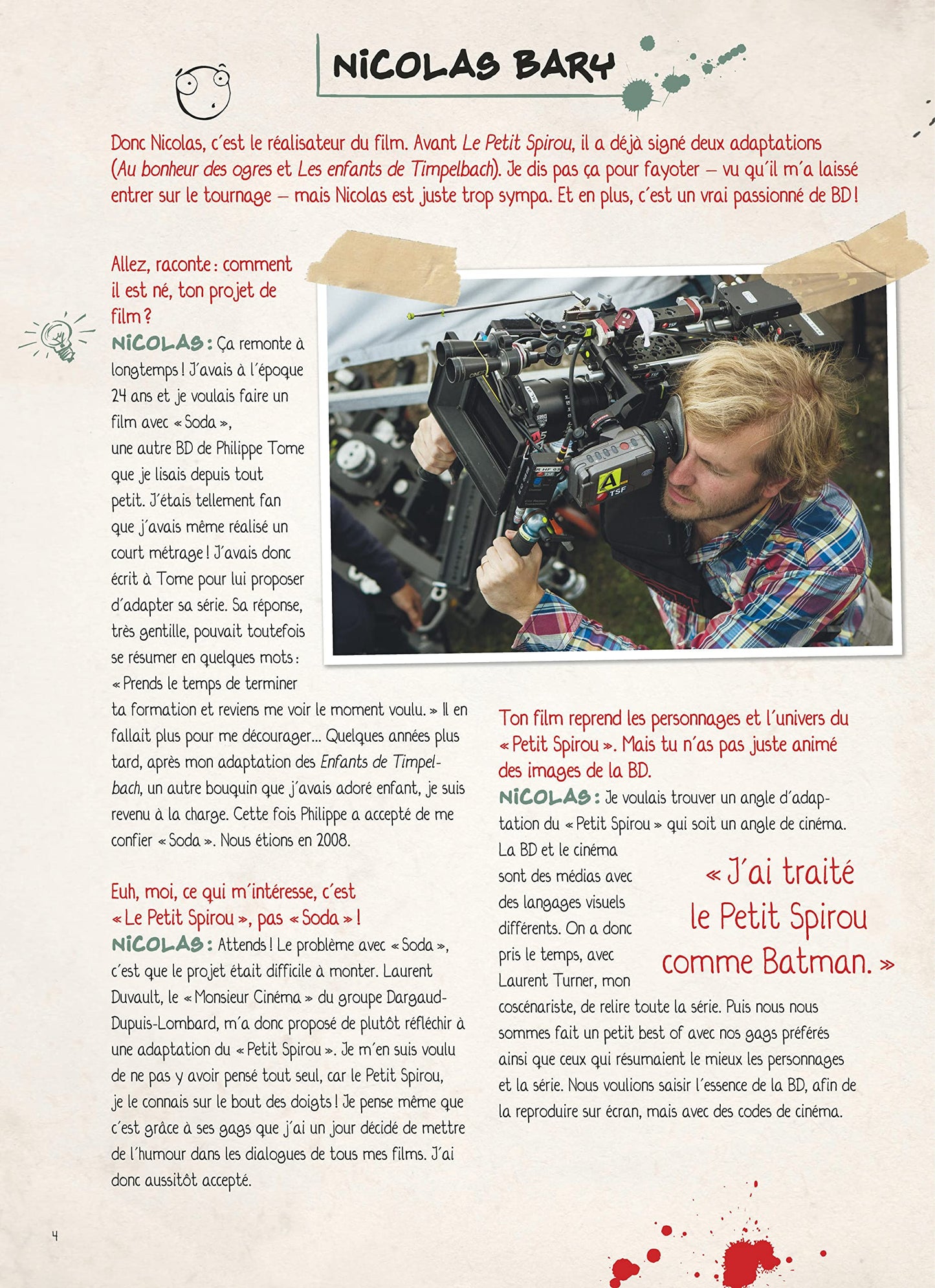 Le Petit Spirou (le film) - Le Petit Spirou, la BD du film