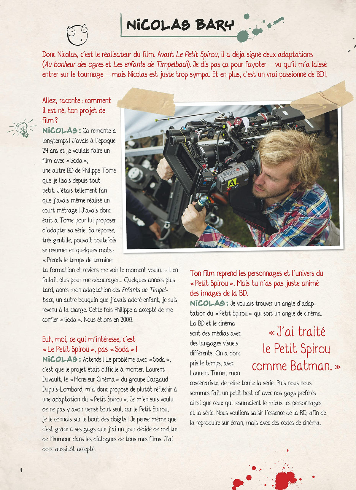 Le Petit Spirou (le film) - Le Petit Spirou, la BD du film