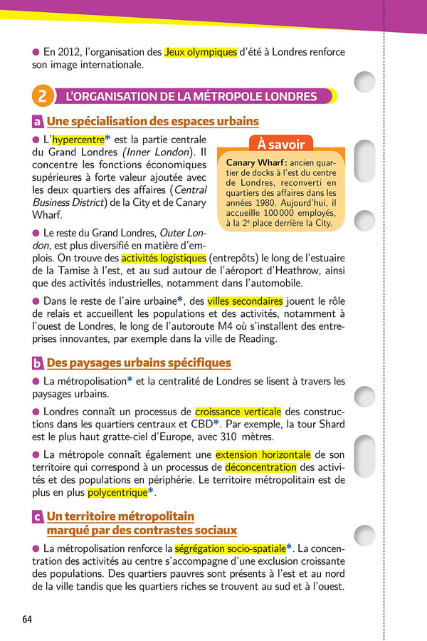 Mes années Bac - Fiches Histoire-Géographie 1re